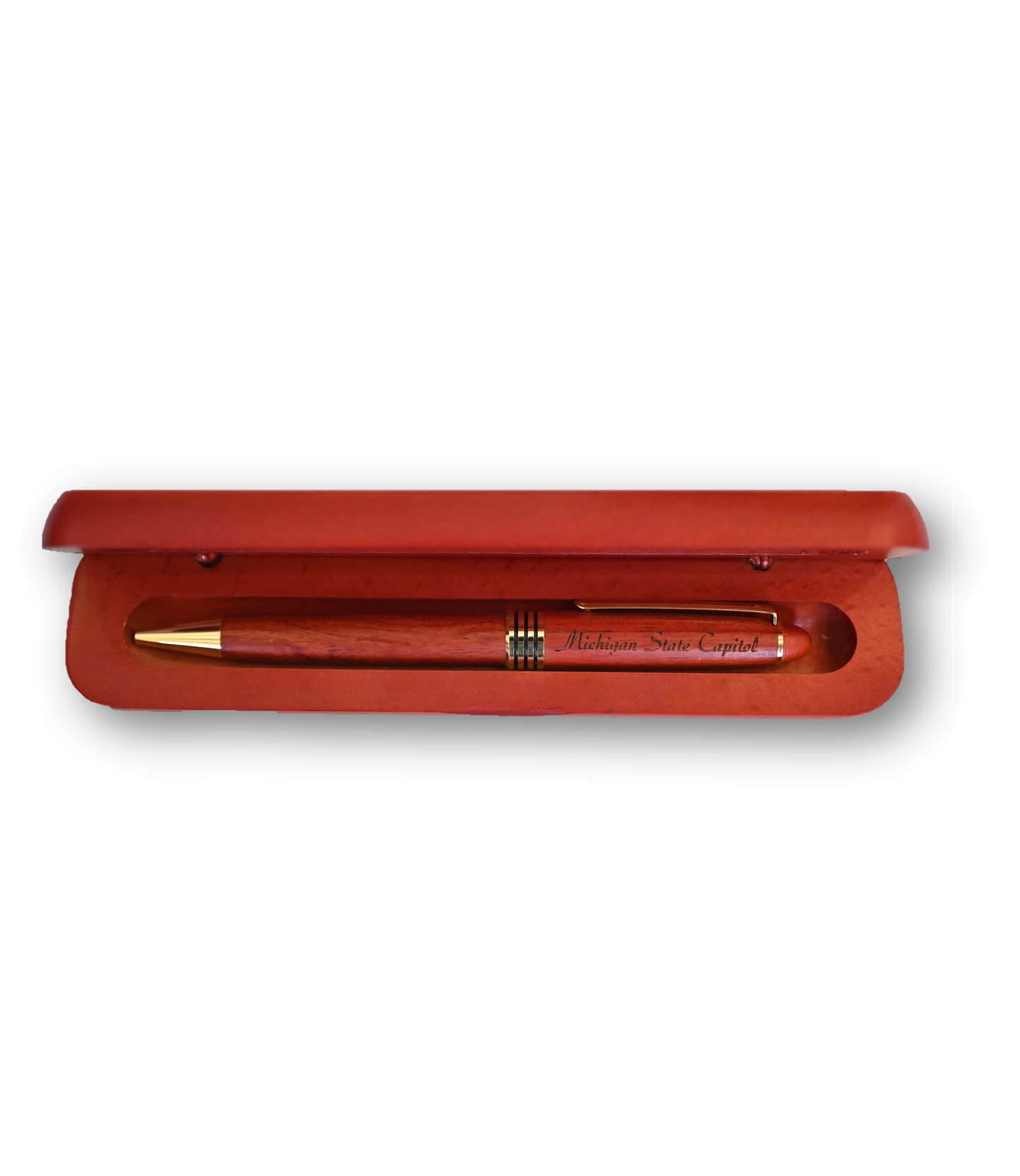 MI State Capitol Wooden Pen and Case